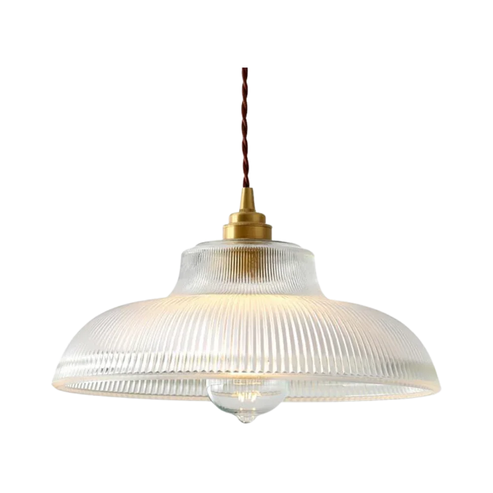 Kiki's Way | Boston Glass Pendant Light – Retro Metal & Glass