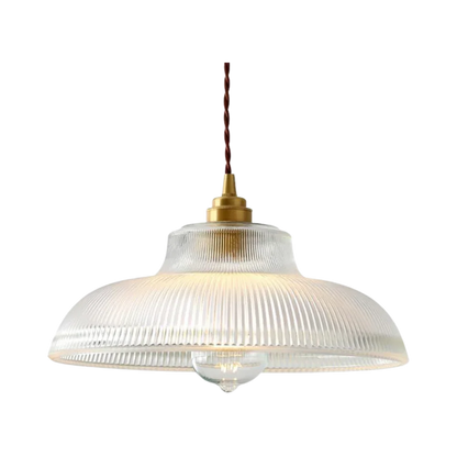 Kiki's Way | Boston Glass Pendant Light – Retro Metal & Glass