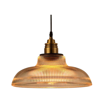 Kiki's Way | Boston Glass Pendant Light – Retro Metal & Glass