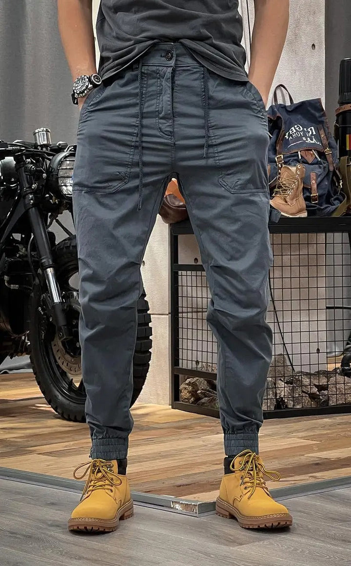 Stretch Cargo Pants with Pockets