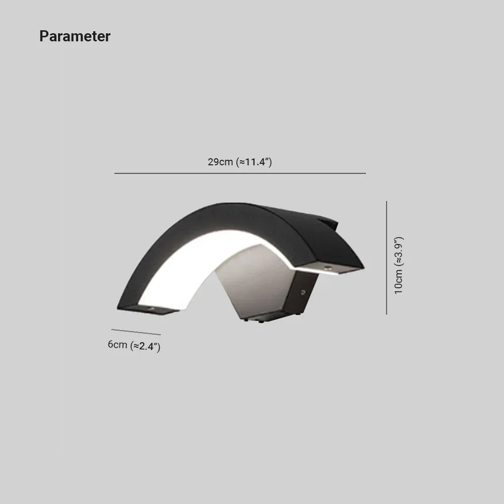 Kiki's Way | Astrid Arc Wall Light – PIR Motion Sensor, IP65