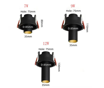 Kiki's Way | Kinslee Recessed Downlight – 360° Anti-Glare, COB