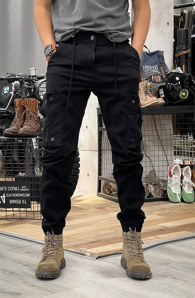 Stretch Cargo Pants with Pockets