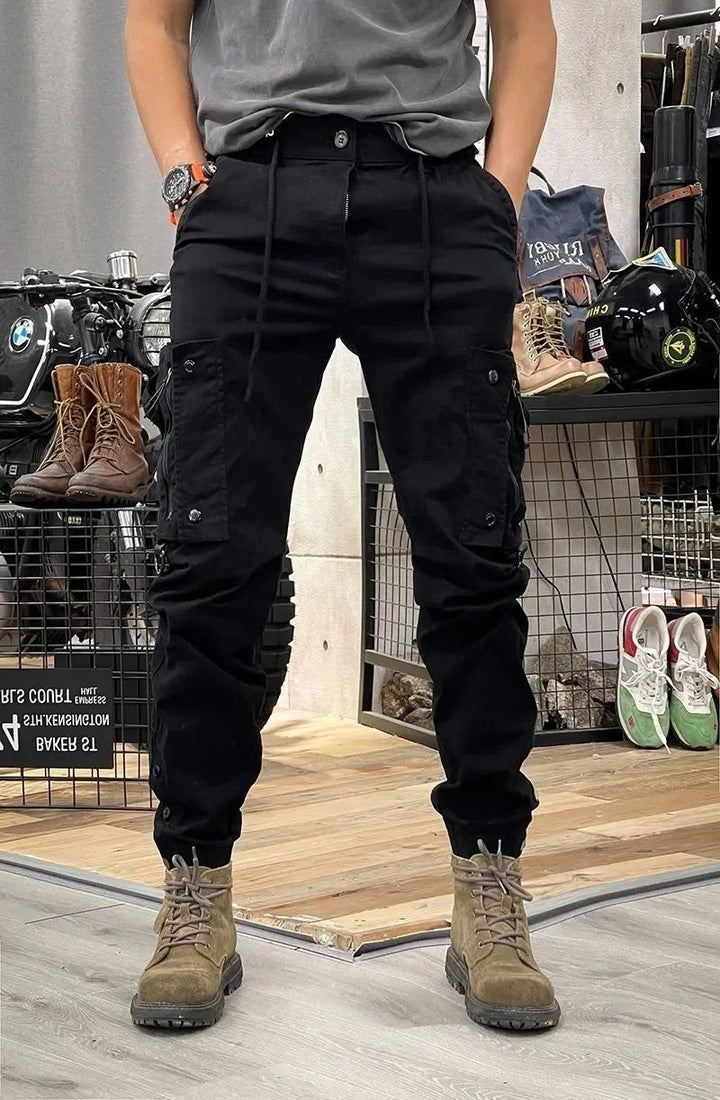 Stretch Cargo Pants with Pockets