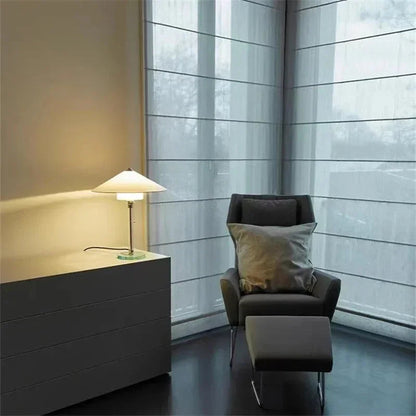 Kiki's Way | Bauhaus Nova Table Lamp – Chrome & Glass
