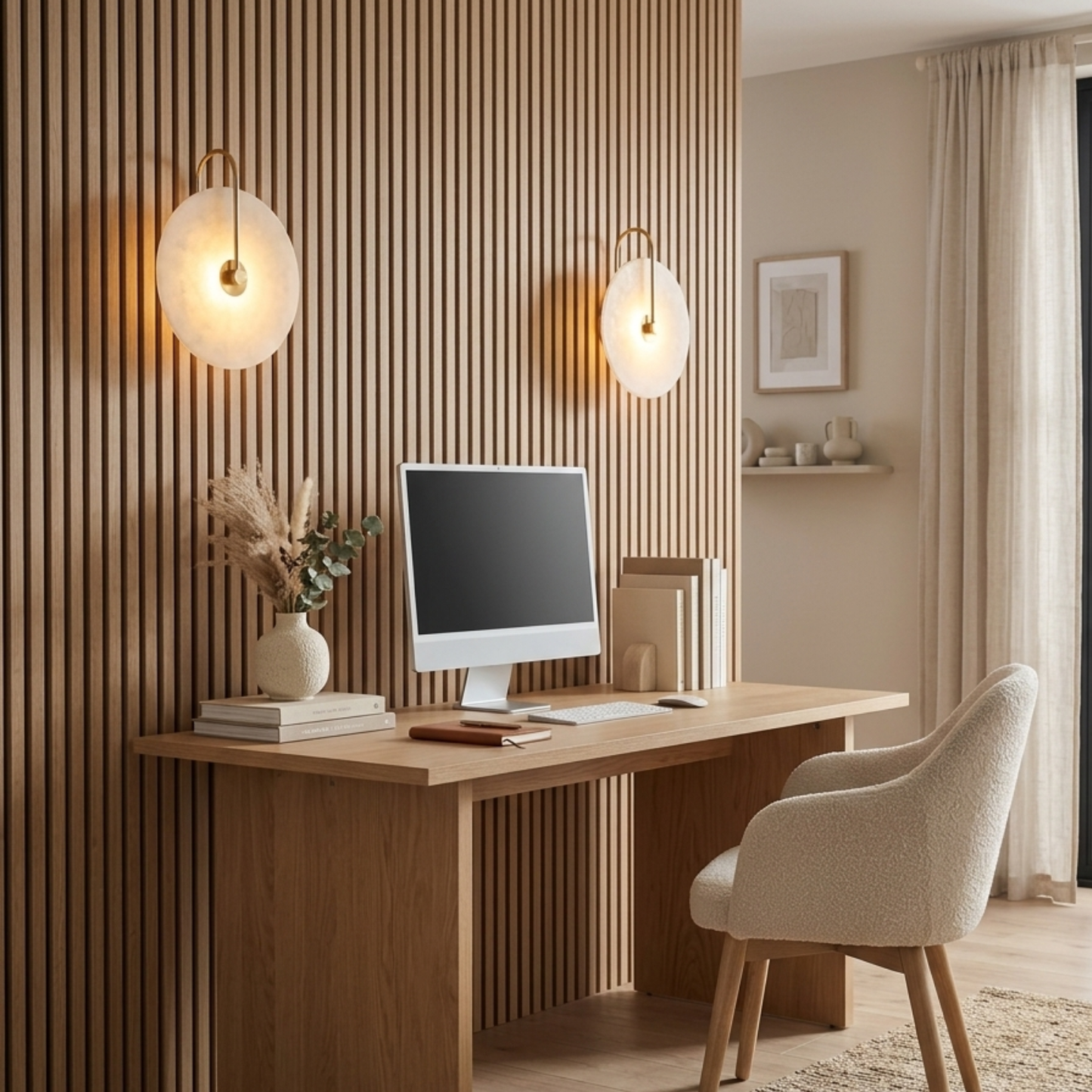 Kiki's Way | Albatroso Alabaster Wall Light – Adjustable Beam