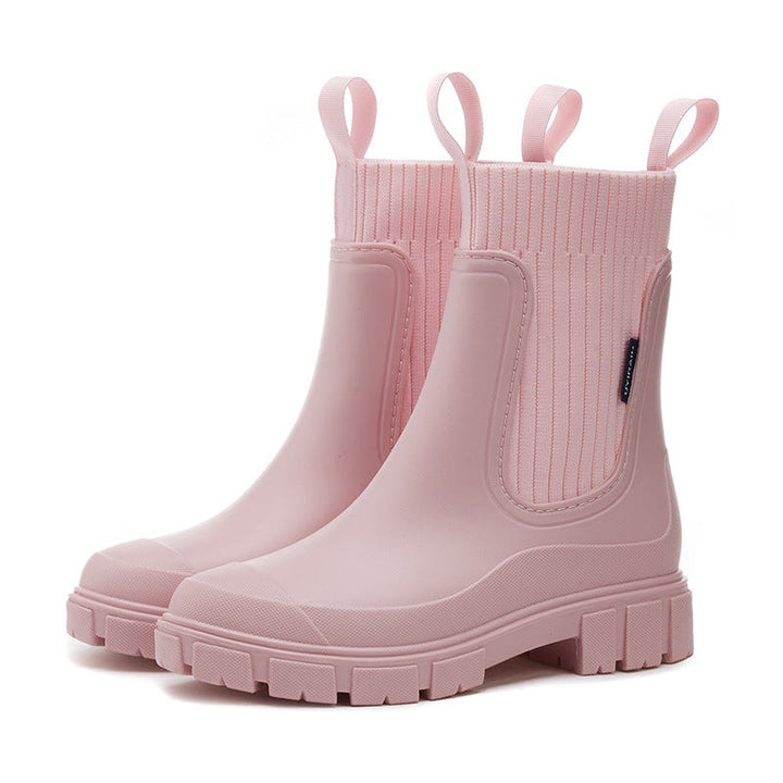 Rubber Boots - Waterproof with Anti-Slip Sole, Perfect for Rainy Weather