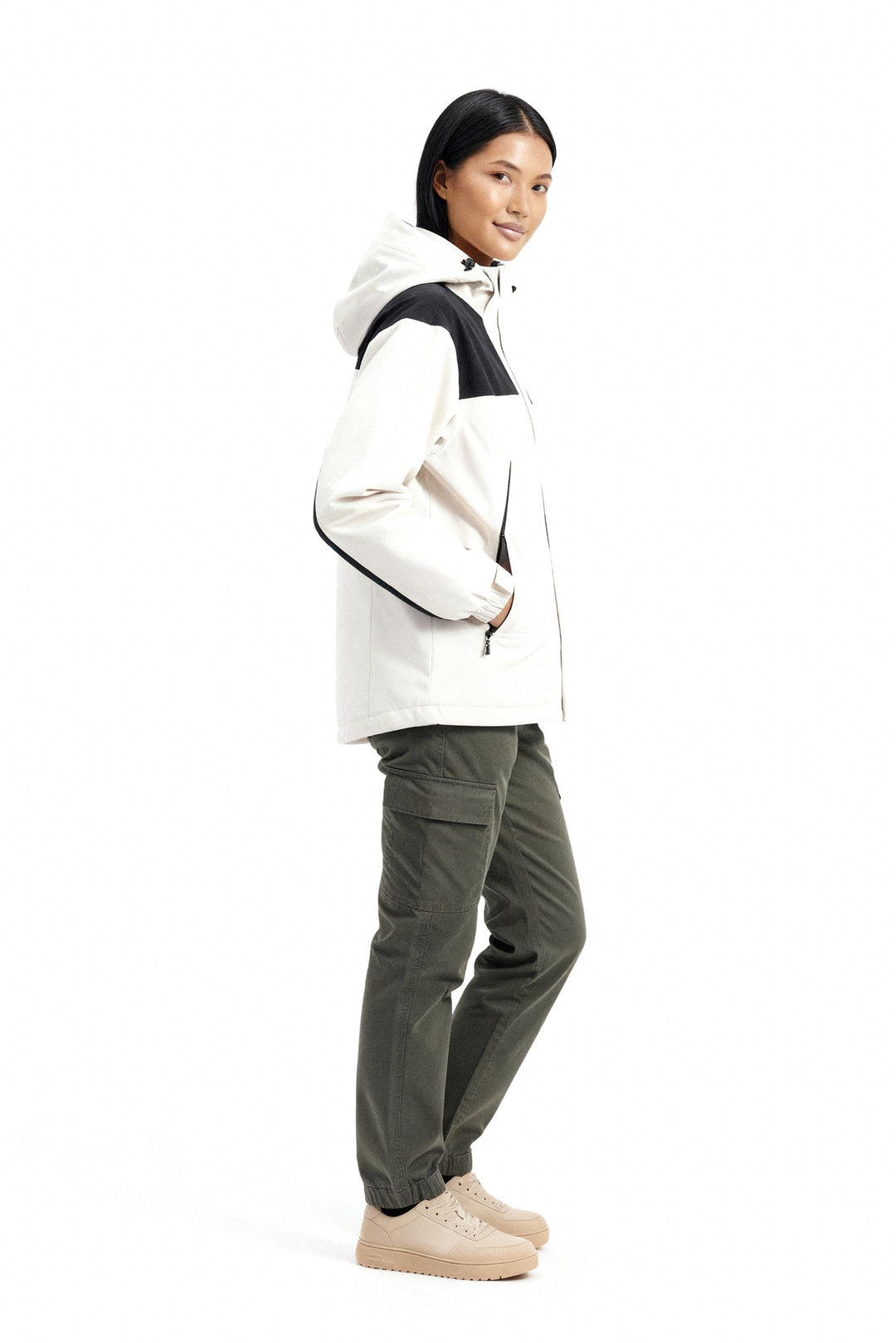 Women's Fleece 3-in-1 Winter Jacket with Hood & Warmth Function