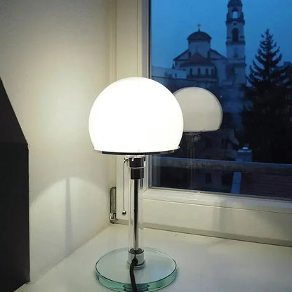 Kiki's Way | Bauhaus Globa Table Lamp – Frosted Glass Ball