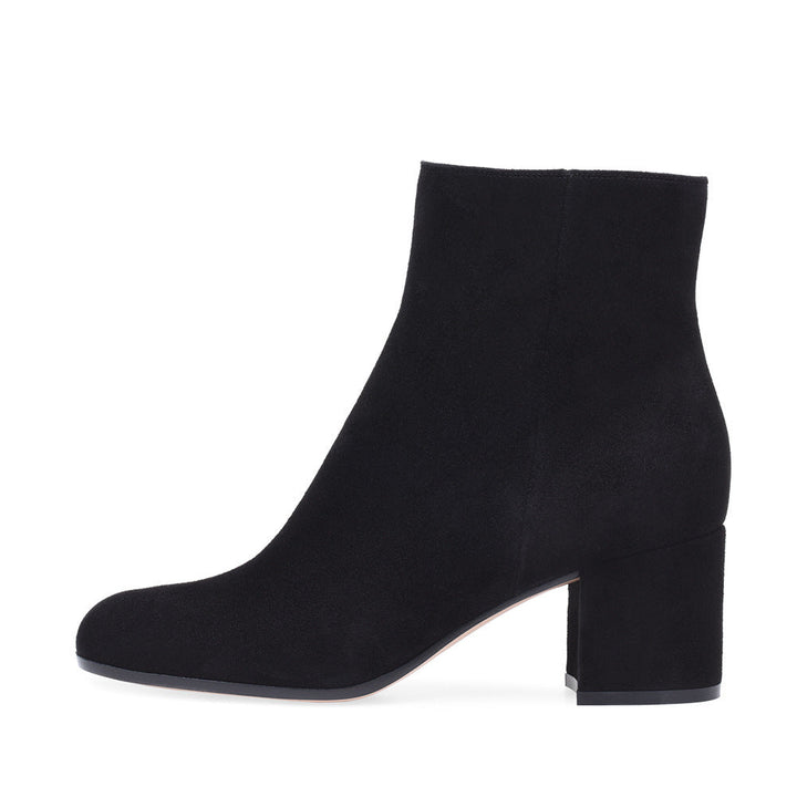 Women's Chunky Heel Round-Toe Mid-Heel Boots