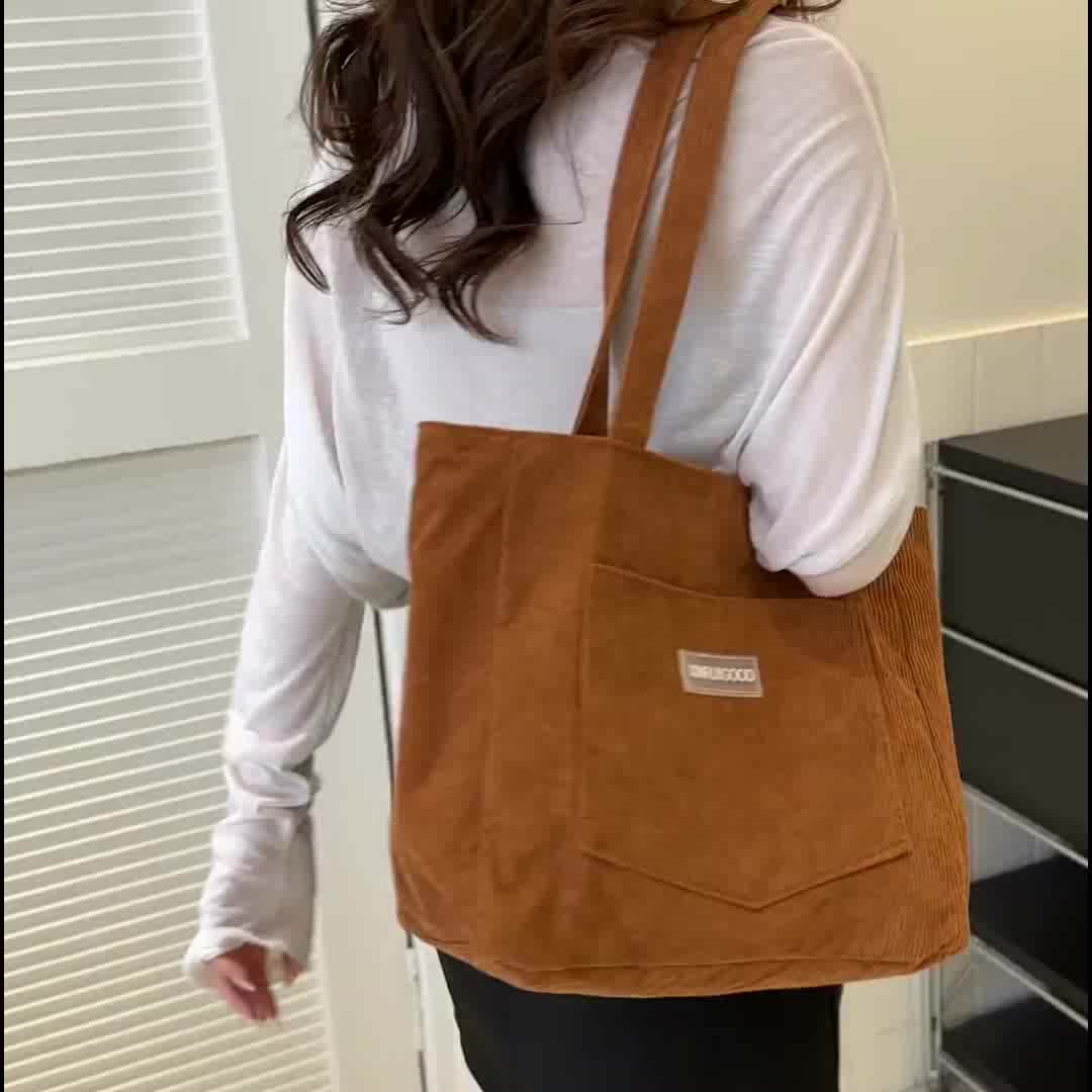 Women's Elegant Corduroy Bag