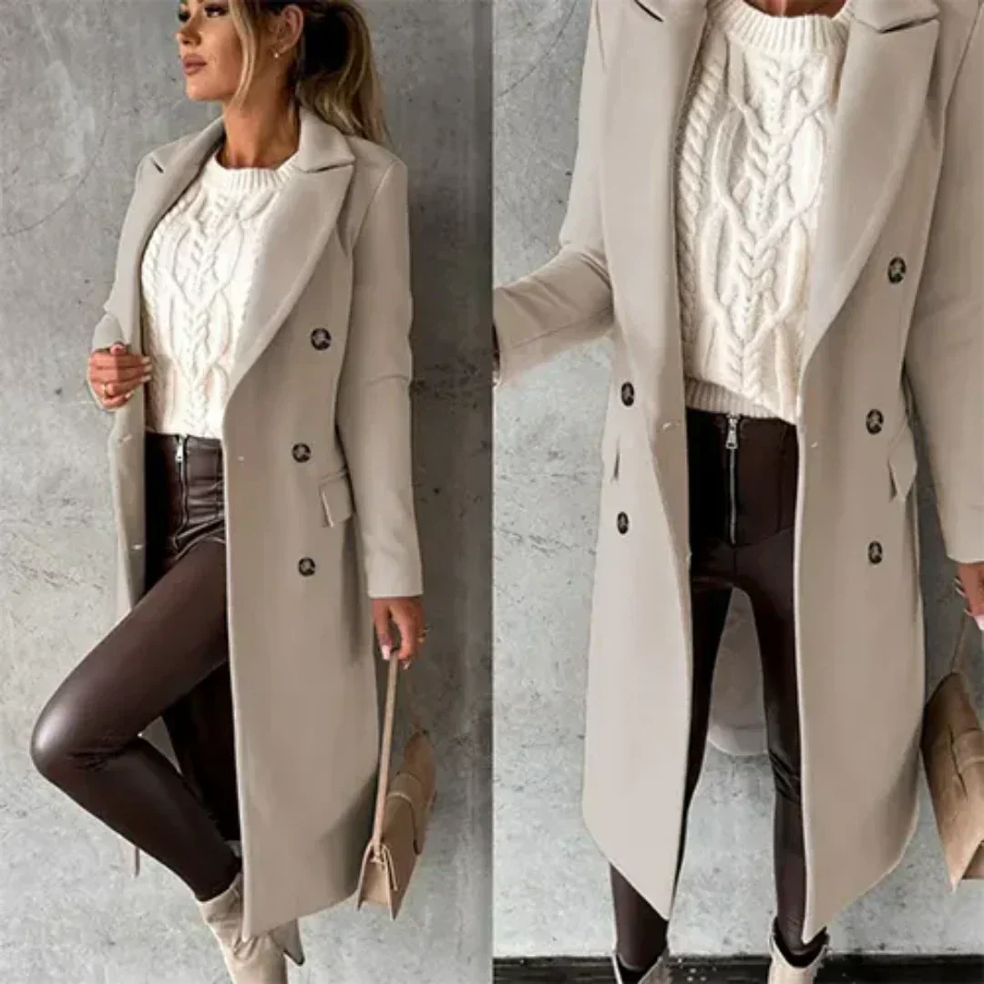 Women's Warm Winter Trench Coat