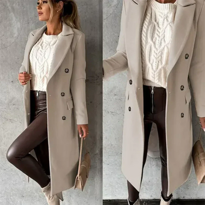 Women's Warm Winter Trench Coat