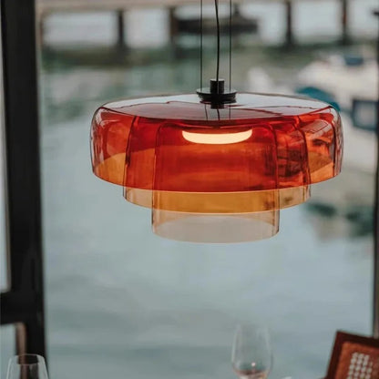 Kiki's Way | Glasstråle Glass Pendant Light – Orange, Green or Grey
