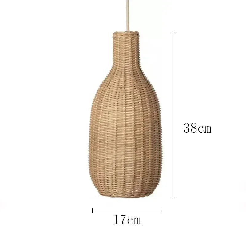 Kiki's Way | Lambogan Rattan Pendant Light – Handwoven, E27