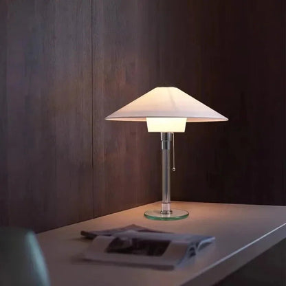 Kiki's Way | Bauhaus Nova Table Lamp – Chrome & Glass