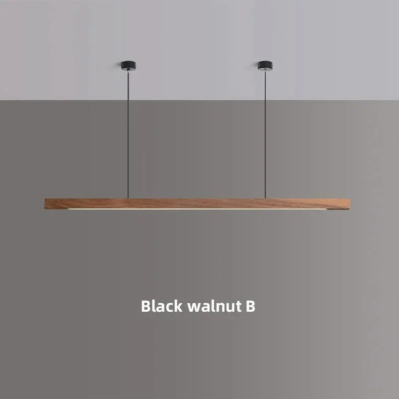 Kiki's Way | Catalina Linear Pendant Light – Pine & Black Walnut