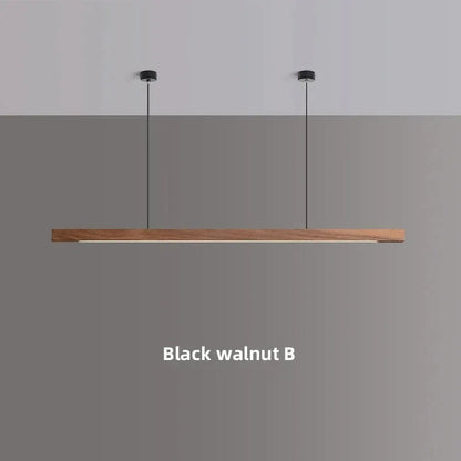 Kiki's Way | Catalina Linear Pendant Light – Pine & Black Walnut