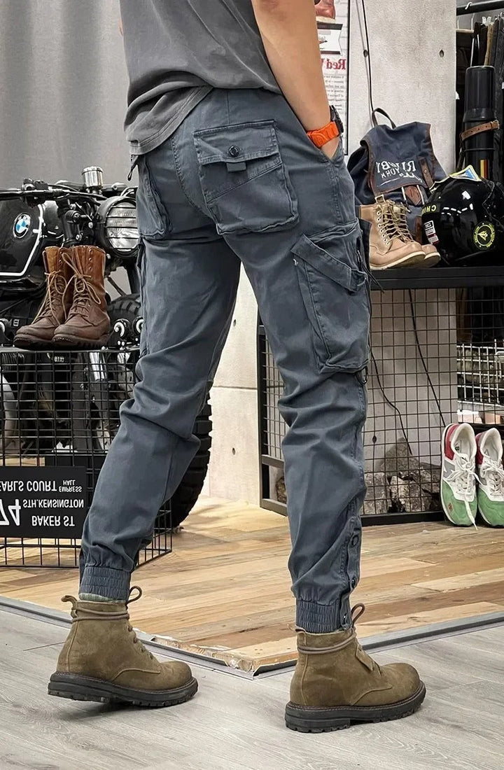 Stretch Cargo Pants with Pockets