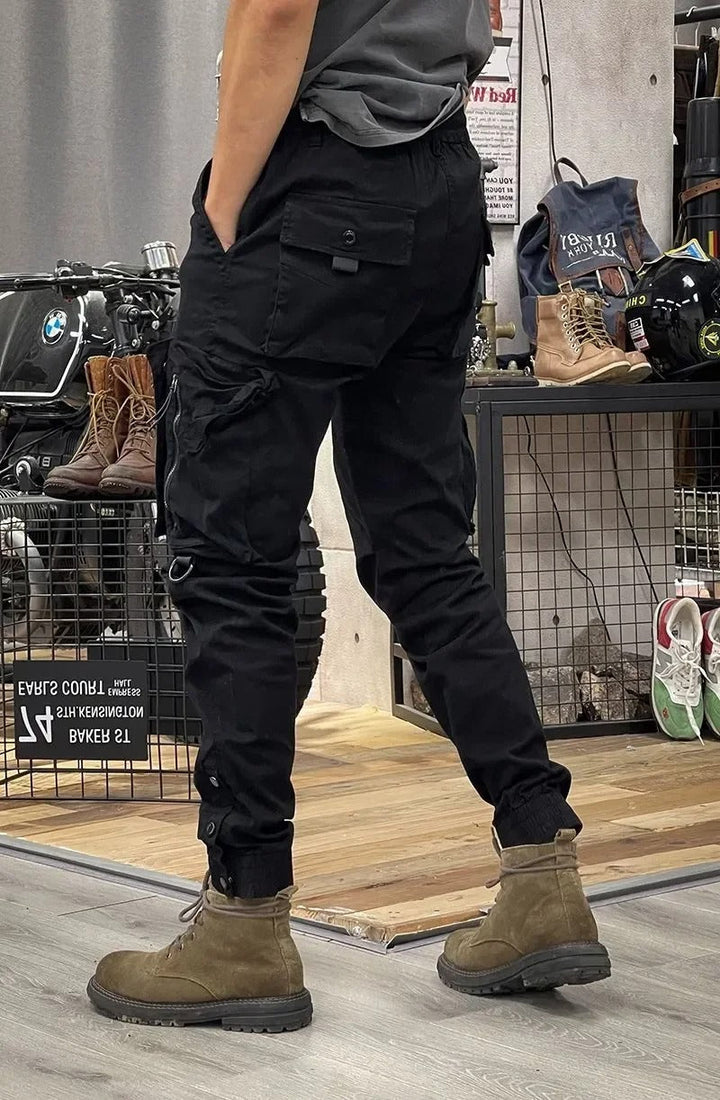 Stretch Cargo Pants with Pockets