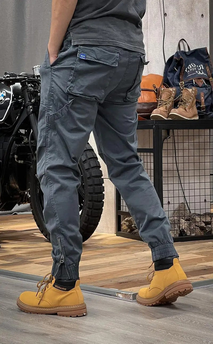 Stretch Cargo Pants with Pockets
