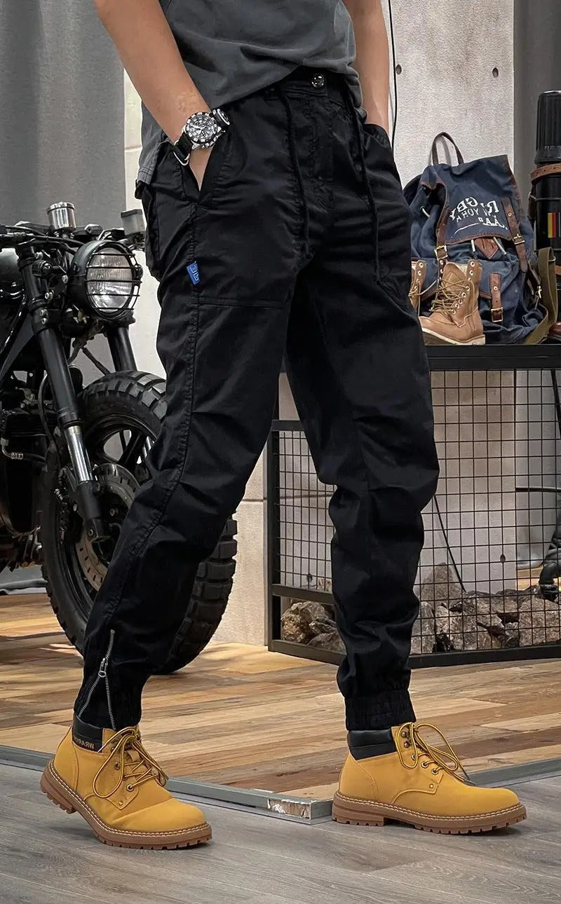 Stretch Cargo Pants with Pockets