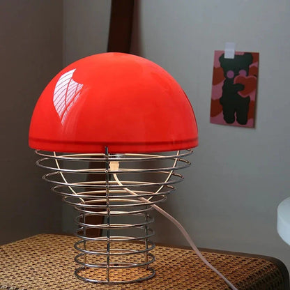 Kiki's Way | Bauhaus Glass Desk Lamp – Metal Frame