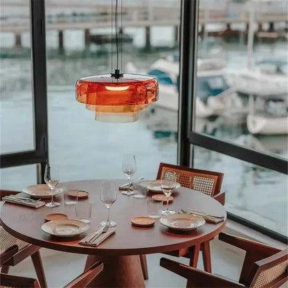 Kiki's Way | Glasstråle Glass Pendant Light – Orange, Green or Grey