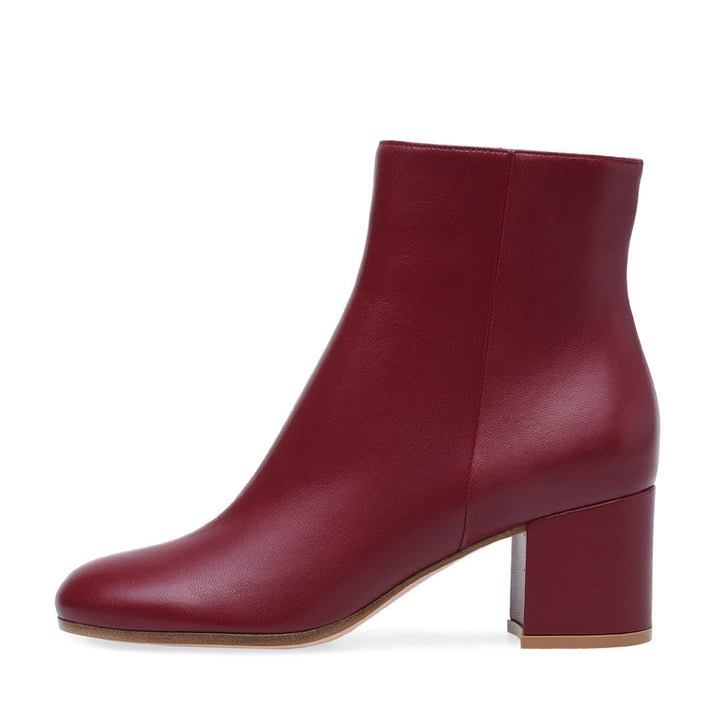 Women's Chunky Heel Round-Toe Mid-Heel Boots