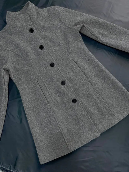Woven Single-Breasted Coat