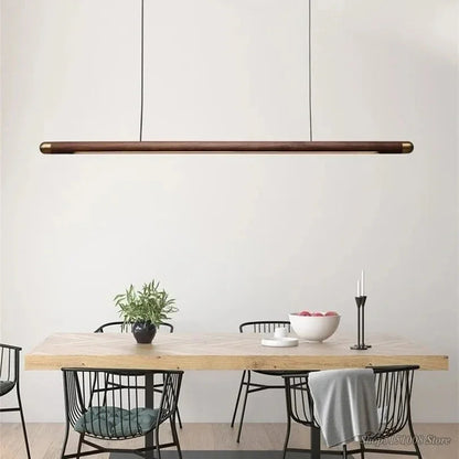 Kiki's Way | Orianna Wooden Linear Pendant Light – Ash or Walnut