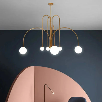 Kiki's Way | St Kilda Chandelier – Six-Light G9, Metal & Glass