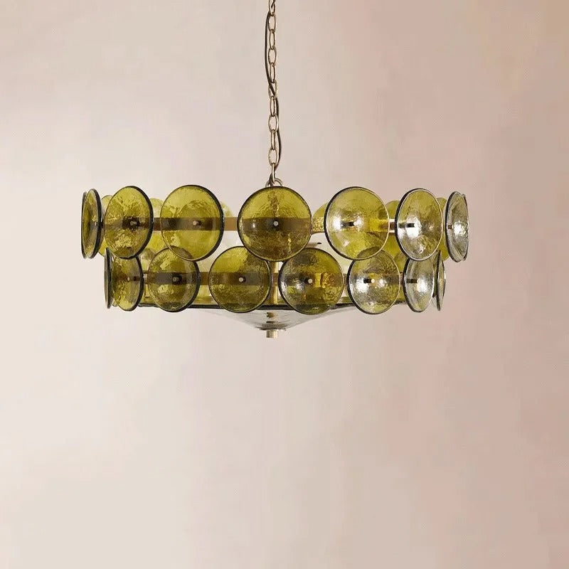 Kiki's Way | Clara Coloured Glass Chandelier – Chain Pendant, E14
