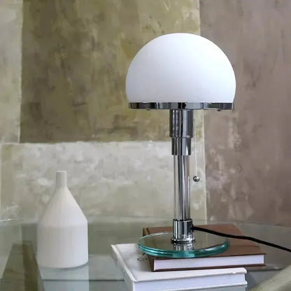 Kiki's Way | Bauhaus Globa Table Lamp – Frosted Glass Ball