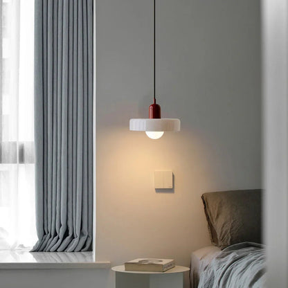 Kiki's Way | Stained Glass Pendant Light – Brass Finish, G9