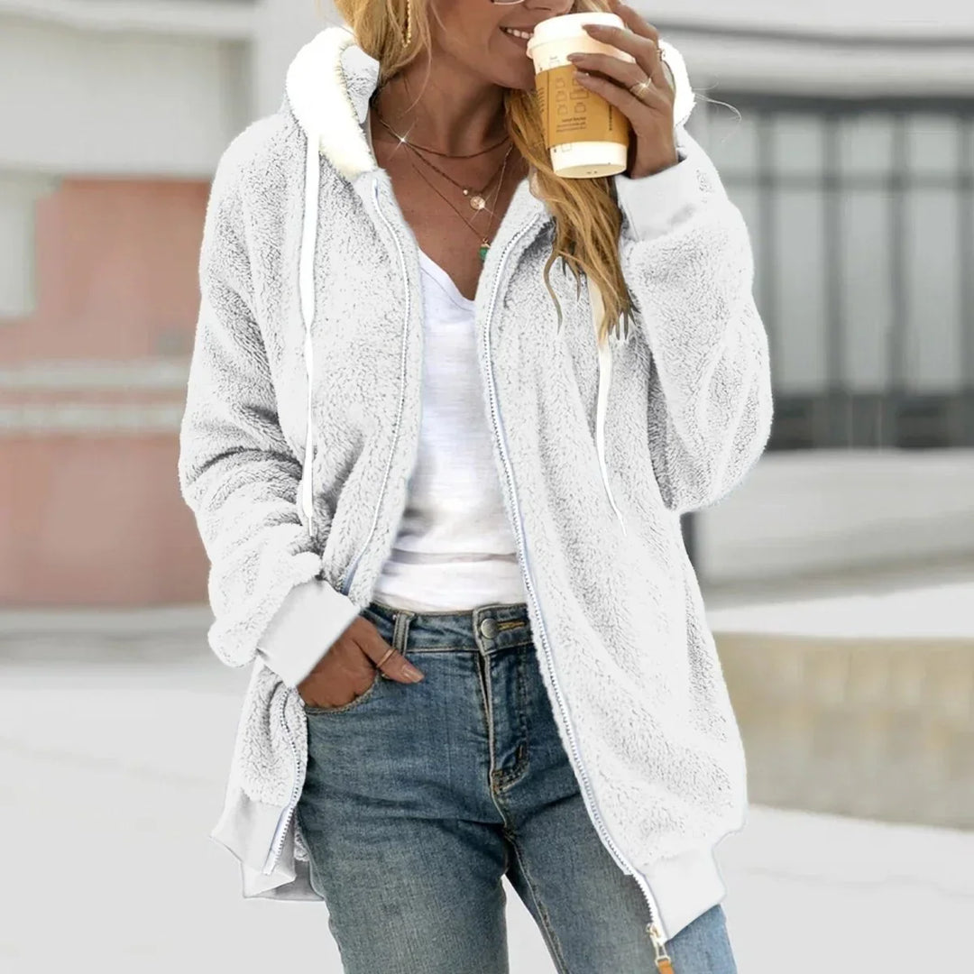Extra Warm Teddy Fleece Zip Hoodie