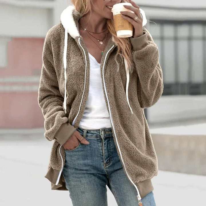Extra Warm Teddy Fleece Zip Hoodie