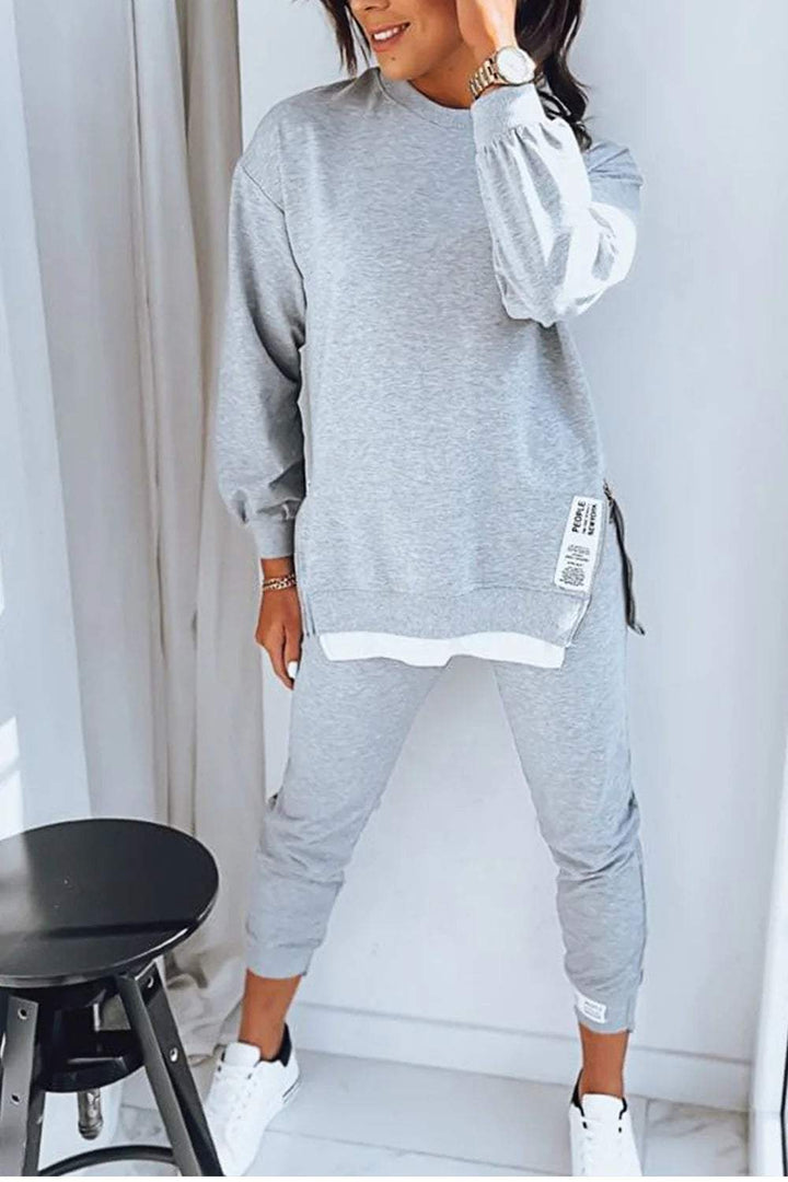 Women's Comfortable Sweatshirt and Pants Set