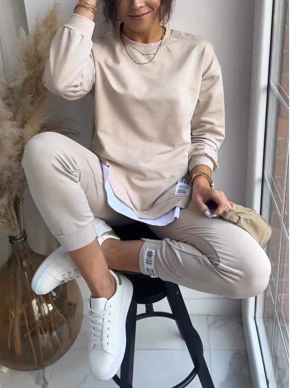 Women's Comfortable Sweatshirt and Pants Set