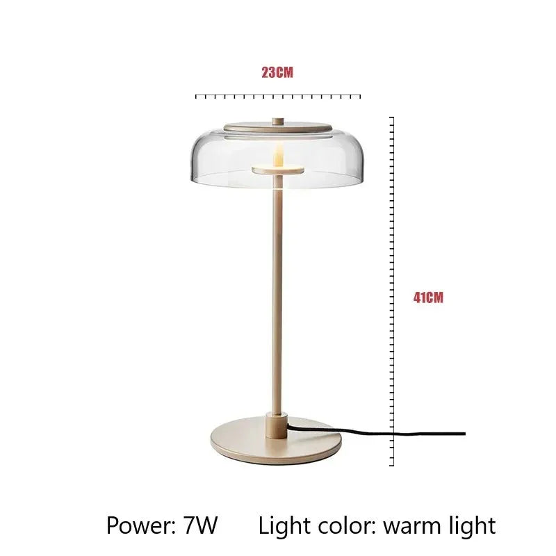Kiki's Way | Brianne Chrome Table Lamp – Clear Glass Shade