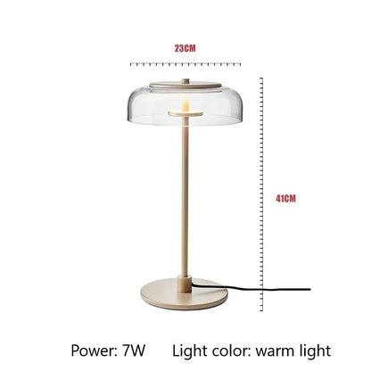 Kiki's Way | Brianne Chrome Table Lamp – Clear Glass Shade