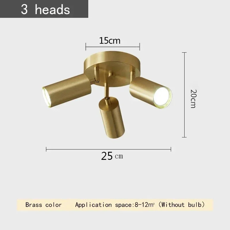 Kiki's Way | Marigold Brass Spotlight – Surface Mounted, E27