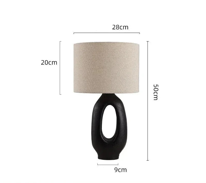 Kiki's Way | Aleyna Resin Table Lamp – Fabric Shade