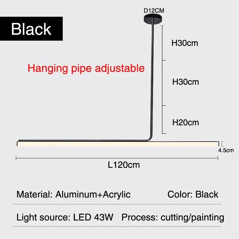 Kiki's Way | Mariah Tube Pendant Light – Polished Chrome, Linear
