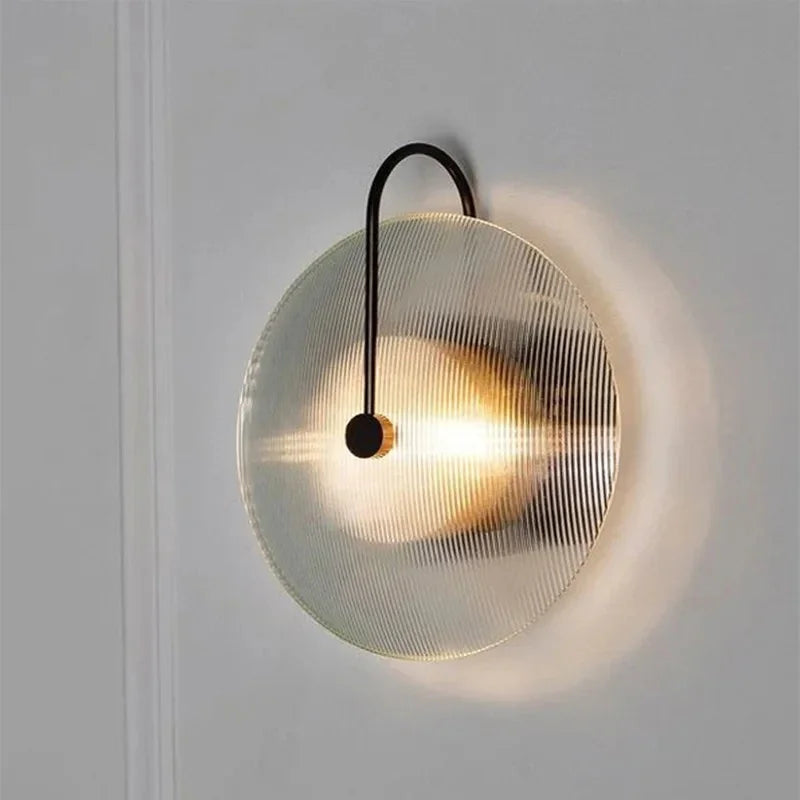 Kiki's Way | Basil Glass Globe Wall Light – Iron Frame, G9