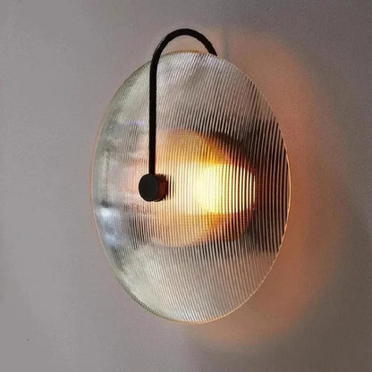 Kiki's Way | Basil Glass Globe Wall Light – Iron Frame, G9