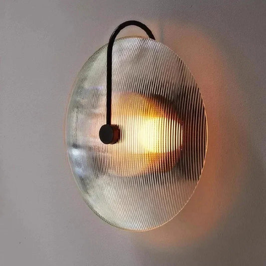Kiki's Way | Basil Glass Globe Wall Light – Iron Frame, G9