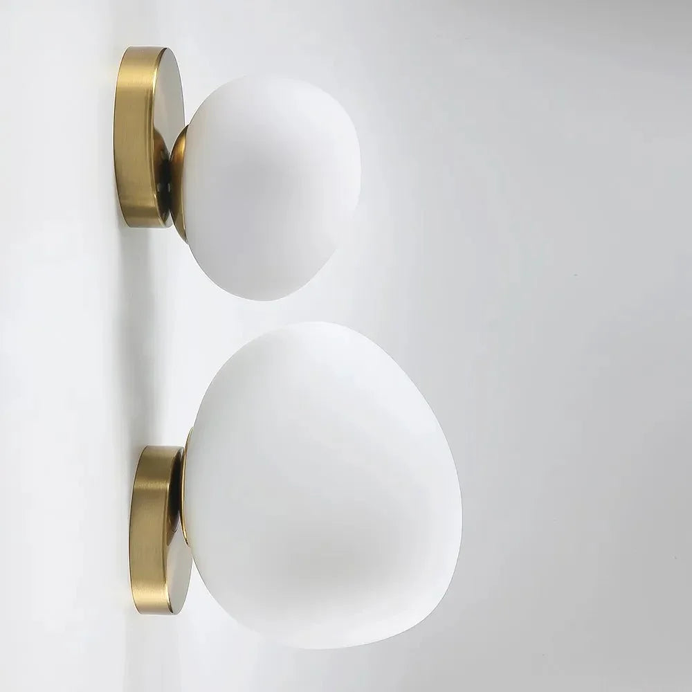 Kiki's Way | Arianne Glass Wall Light – Wrought Iron Frame