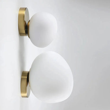 Kiki's Way | Arianne Glass Wall Light – Wrought Iron Frame