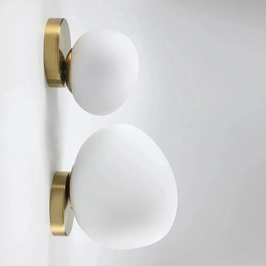 Kiki's Way | Arianne Glass Wall Light – Wrought Iron Frame